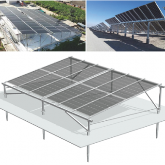 太陽能雙玻面板架台